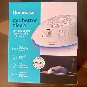 Homedics White Sound Machine with Night Light